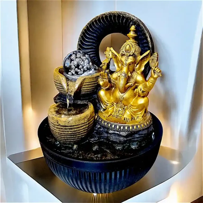 Ganesha statue waterfall - 2 tier