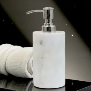 White Marble Soap Dispenser